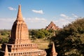 Brick Temple, Bagan, Burma Royalty Free Stock Photo