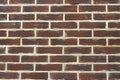 Brick texture. The wall is made of red bricks Royalty Free Stock Photo