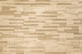 Brick tile wall pattern background in light yellow gold brown color Royalty Free Stock Photo