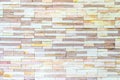 Brick tile wall pattern background in mix color earth tone Royalty Free Stock Photo