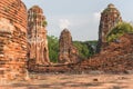 Brick towers of Phra Mahathat - Ayutthaya, Thailand.