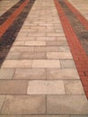 Brick Walk Way background Royalty Free Stock Photo