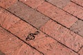 Brick walk way with some musical character Royalty Free Stock Photo