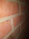 Brick wall angled view Royalty Free Stock Photo