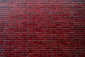 Brick wall, antique old grunge brown red texture wide panorama background Royalty Free Stock Photo