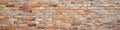 Brick wall as a rough textured and patterned abstract background Royalty Free Stock Photo