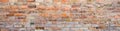 Brick wall as a rough textured and patterned abstract background Royalty Free Stock Photo