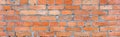 Brick wall as a rough textured and patterned abstract background Royalty Free Stock Photo