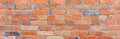 Brick wall as a rough textured and patterned abstract background Royalty Free Stock Photo