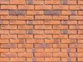 brick wall background. abstract background texture with decorative smooth red brickwork. Royalty Free Stock Photo