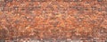 Brick wall background, grunge texture brickwork old house