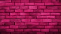 Brick wall background, hot pink grunge texture or pattern for design, wallpaper. Generative ai Royalty Free Stock Photo
