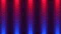Brick wall background, neon light. 3d illustration Royalty Free Stock Photo