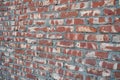 Brick Wall Background. Background of old vintage brick wall. Wide angle Vintage Red brick wall Background. Wide angle Vintage Red Royalty Free Stock Photo
