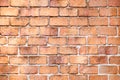 Brick wall background texture, beautiful aged grunge weathered masonry Royalty Free Stock Photo