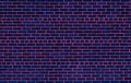 Brick wall background texture with pink and blue duotone colors effect