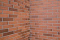 Brick wall background with wide angle Royalty Free Stock Photo