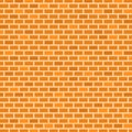 Brick Wall Background. Yellow, Orange, Brown Colors. Vector illustration for Your Design Royalty Free Stock Photo