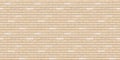 Brick beige wall seamless pattern background. Royalty Free Stock Photo