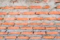 Brick wall being arranged alternately Royalty Free Stock Photo