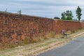 Brick Wall With Bench