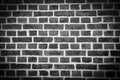 Brick wall, black rustic look, background texture