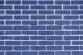 Brick wall blue color. Bright geometric texture.