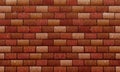 Brick wall  Brown red bricks wall texture background for graphic design  Vector Royalty Free Stock Photo