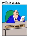 A brick wall is CEO