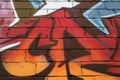 Brick Wall City Graffiti