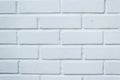 Brick wall clean white color vintage texture background