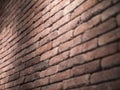 Brick wall close up angle view Royalty Free Stock Photo