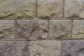 Brick wall close-up. Weathered stones.