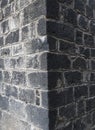 Brick wall closeup angle