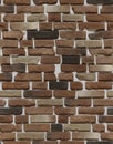 Brick wall of colored bricks Royalty Free Stock Photo