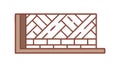 Brick Wall Construction Pattern, Building Architectural Element, vector design Generative AI Royalty Free Stock Photo