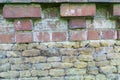 Brick wall craftsmanship. Royalty Free Stock Photo