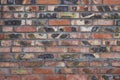 Brick wall damaged by fire Royalty Free Stock Photo