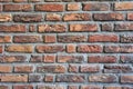 Brick wall dark red colored for background texture, modern retro style Royalty Free Stock Photo