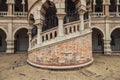 Brick wall detail of Sultan Abdul Samad Building in Kuala Lumpur, Malaysia Royalty Free Stock Photo