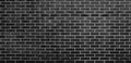 Brick wall, Gray black bricks wall texture background for graphic design Royalty Free Stock Photo