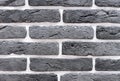 Brick wall from of gray bricks. Background and texture of brickwork Royalty Free Stock Photo