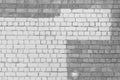 Brick wall grey white facade exterior urban building with empty space paint design object blank sample background Royalty Free Stock Photo