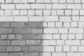 Brick wall grey white facade exterior urban building with empty space paint design object blank sample background Royalty Free Stock Photo