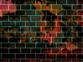 Brick wall with grung Royalty Free Stock Photo