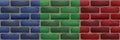 Brick wall, house facade texture for game Royalty Free Stock Photo
