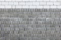 Brick wall in a house under construction Royalty Free Stock Photo