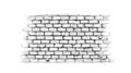 Brick wall illustration in black and white wallpaper Royalty Free Stock Photo