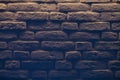 Brick wall indigo lighting