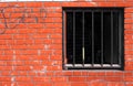 Brick Wall, Lattice At Window